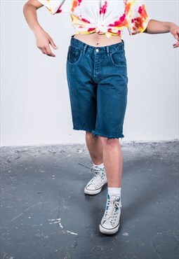 Vintage 1990s Blue Denim Shorts