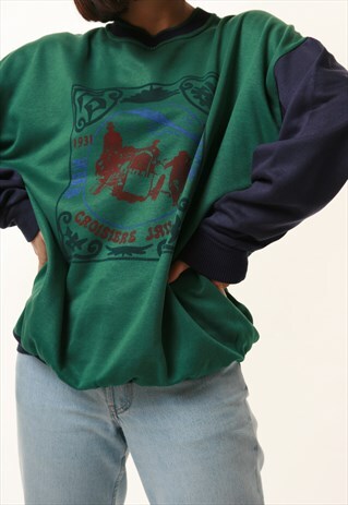 90S ITALIAN VINTAGE OLDSCHOOL GRAPHIC SWEATSHIRT 16137