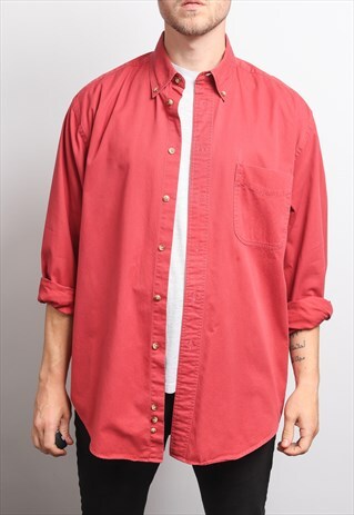 VINTAGE COTTON SHIRT RED