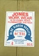 VINTAGE JONES WORKWEAR SANFOR L BOILERSUIT JUMPSUIT UTILITY