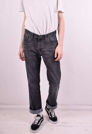 NUDIE JEANS MENS VINTAGE JEANS W32 L33 GREY 90'S