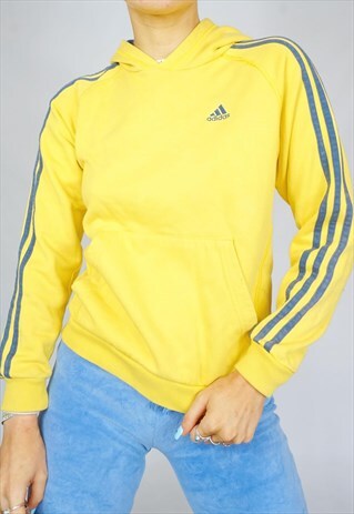 womens yellow adidas hoodie