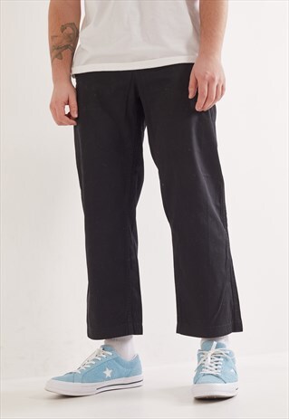 VINTAGE DICKIES STRAIGHT LEG TROUSERS BLACK