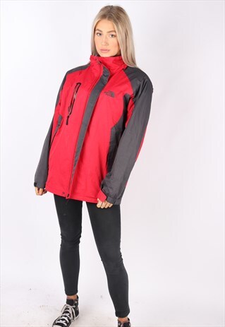 VINTAGE THE NORTH FACE JACKET HOODIE OUTDOORS L XL RED