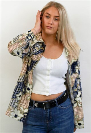 VINTAGE ABSTRACT PATTERN SHIRT