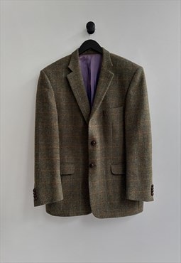 Vintage Harris Tweed Wool Blazer Jacket