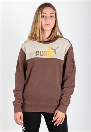 VINTAGE 80S PUMA SWEATSHIRT / S8825