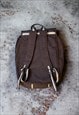 VINTAGE LARGE BROWN KANGOL BACKPACK 