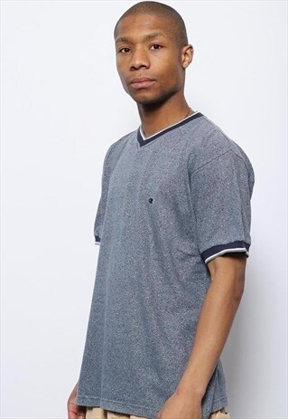 VINTAGE CHAMPION LOGO T-SHIRT BLUE