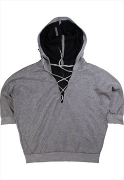 Puma Short Sleeve Hoodie Men's Large Grey