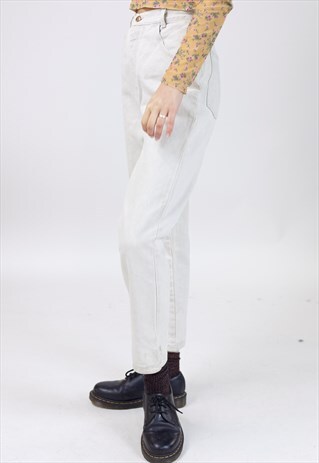 VINTAGE 90S BEIGE DENIM JEANS