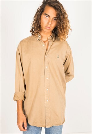 VINTAGE 80S POLO RALPH LAUREN SHIRT / R4110C705