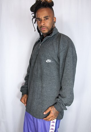 NIKE EMBROIDED VINTAGE ZIP SWEATSHIRT