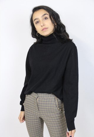 VINTAGE 90'S CALVIN KLEIN POLO NECK JUMPER
