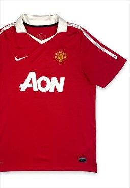 Manchester United 2010-11 Nike Home Kit Top (L)