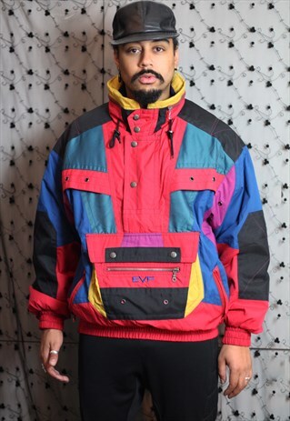VINTAGE 80S EVF SKI JACKET WINDBREAKER