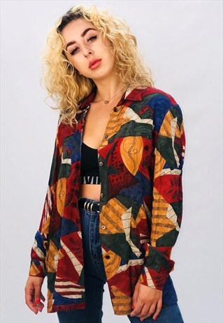 VINTAGE OVERSIZED PATTERN SHIRT