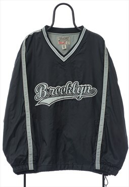 Vintage Brooklyn Spellout Pullover Tracksuit Top Womens
