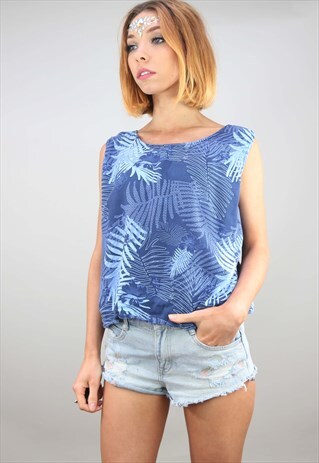 VINTAGE OVERSIZED SUMMER FESTIVAL PATTERNED TOP