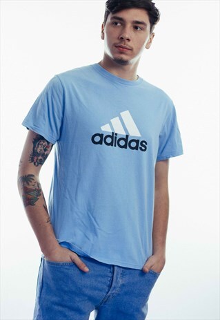 VINTAGE ADIDAS LOGO T-SHIRT 90S M 5.4