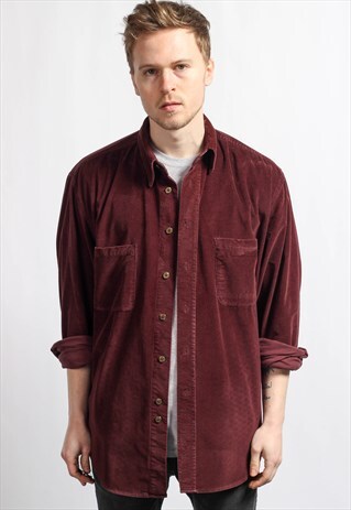 VINTAGE OVERSIZED CORDUROY SHIRT