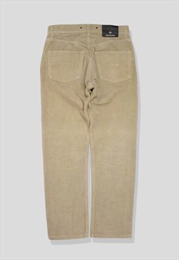 Vintage Stone Island Corduroy Straight-Leg Trousers in Beige