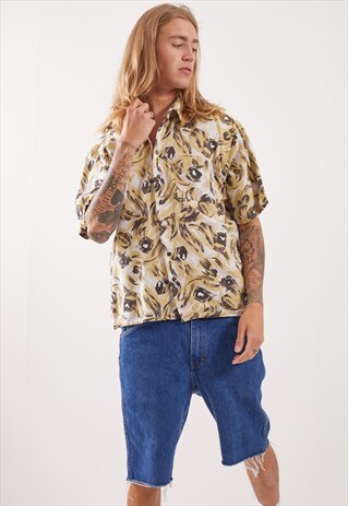 VINTAGE PATTERNED FESTIVAL SHORT SLEEVE SHIRT