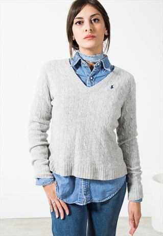 VINTAGE POLO RALPH LAUREN KNIT JUMPER / S281