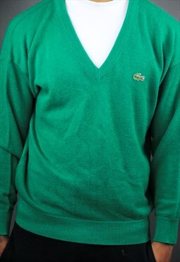 vintage green lacoste jumper