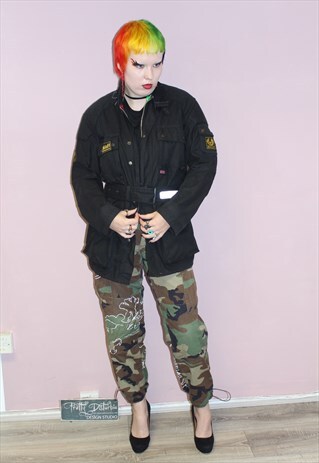 VINTAGE UNISEX BELSTAFF BLACK JACKET MADE IN THE UK