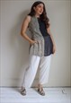 VINTAGE 90S TOP IN BLACK SNAKE PRINT