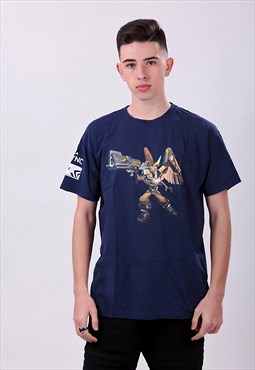 BATTLEBORN Vintage Dark Blue t-shirt. Size L