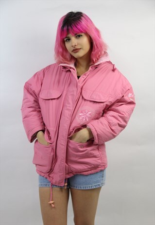 VINTAGE DIADORA 90'S PINK PADDED JACKET
