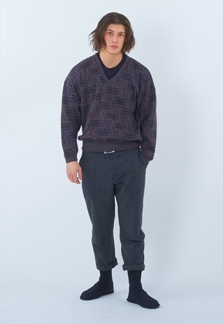 VINTAGE DHAGA 1980'S KNITTED JUMPER