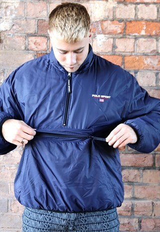 NAVY POLO SPORT RALPH LAUREN THIN PUFFER JACKET