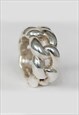 INFINITY ROPE DESIGN STATEMENT SOLID RING 925 SILVER