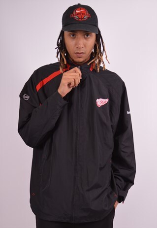 REEBOK VINTAGE RED WINGS TRACKSUIT TOP JACKET XL RED 90S