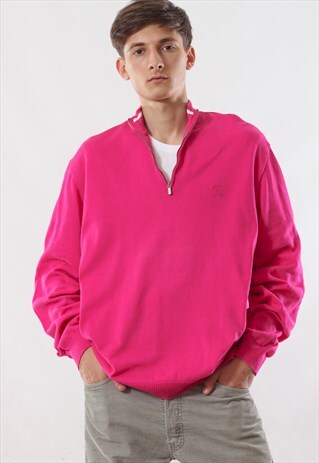 VINTAGE PAUL & SHARK SWEATER PULLOVER 90S PINK