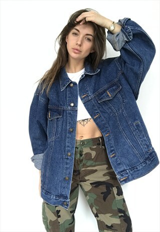 90'S OVERSIZED UNISEX DENIM JACKET