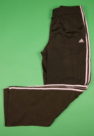 brown adidas track pants