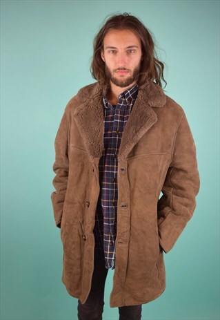 VINTAGE 90'S SHEARLING COAT