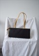 VINTAGE 90S BLACK SHOULDER BAG 