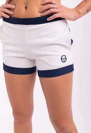 VINTAGE SERGIO TACCHINI TENNIS SHORTS WHITE