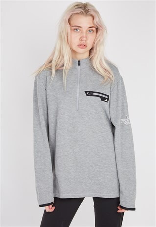 VINTAGE ADIDAS GREY JUMPER