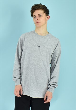 G&G UNISEX SG L/S CUFFED SIMPLE EM TEE
