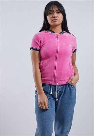 VINTAGE FRED PERRY ZIP-UP SHORT SLEEVE JUMPER