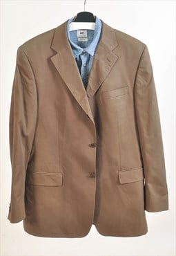 Vintage 00s blazer jacket in brown 