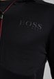 VINTAGE HUGO BOSS HOODIE JACKET BLACK