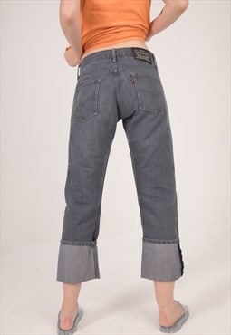 Vintage Grey Classic Levis Jeans