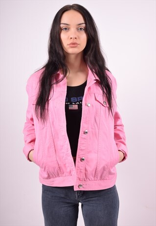 CHAPS RALPH LAUREN WOMENS VINTAGE DENIM JACKET LARGE 90'S